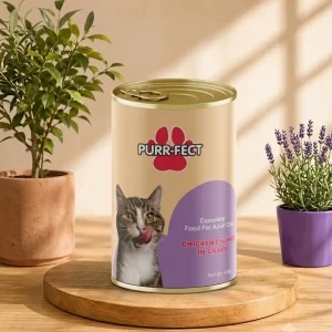 Purr-fect Chicken Chunks In Gravy For Adult Cat