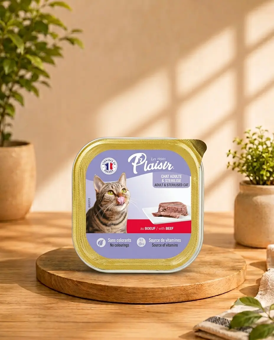 Plaisir Cats: Alutray with beef