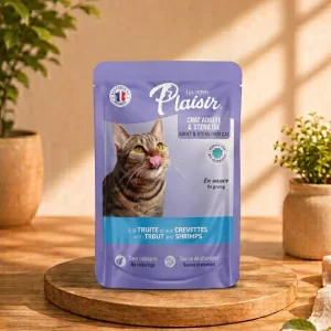 Plaisir cat chunks in gravy with trout & shrimps
