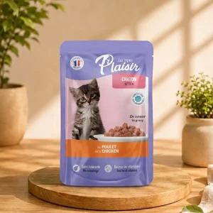 Plaisir Kitten chunks in gravy with chicken