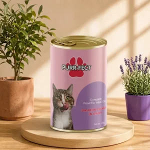 Purr-fect Salmon Chunks In Gravy For Adult Cat