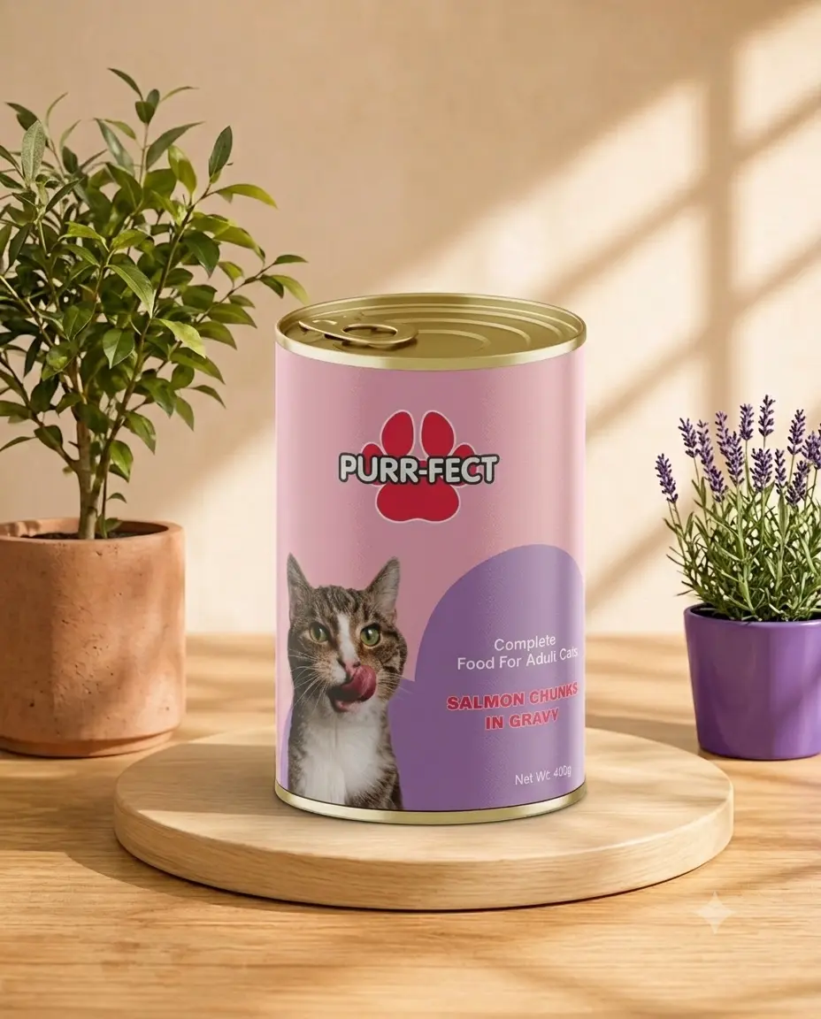 Purr-fect Salmon Chunks In Gravy For Adult Cat